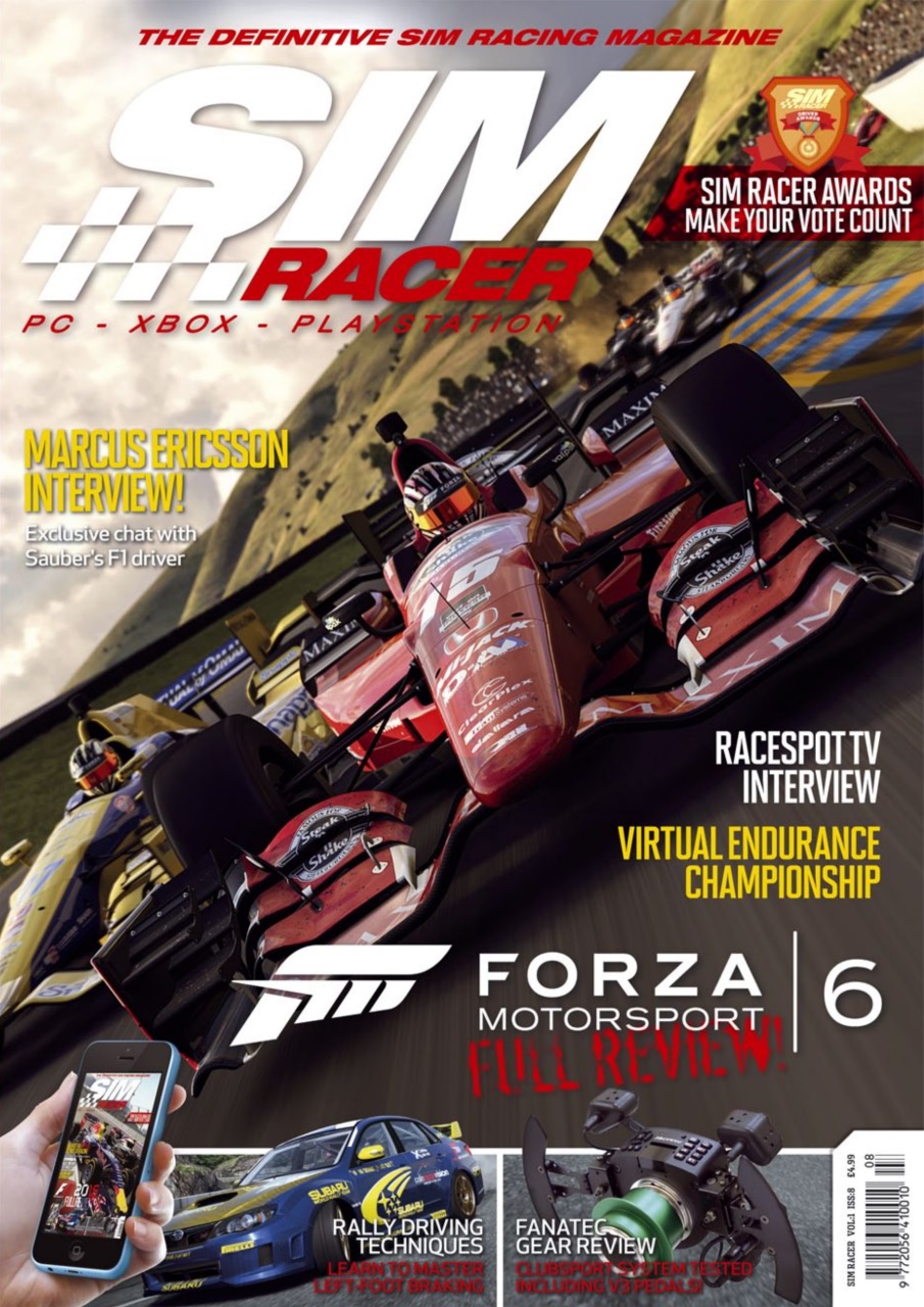Sim Racer Preview Pages
