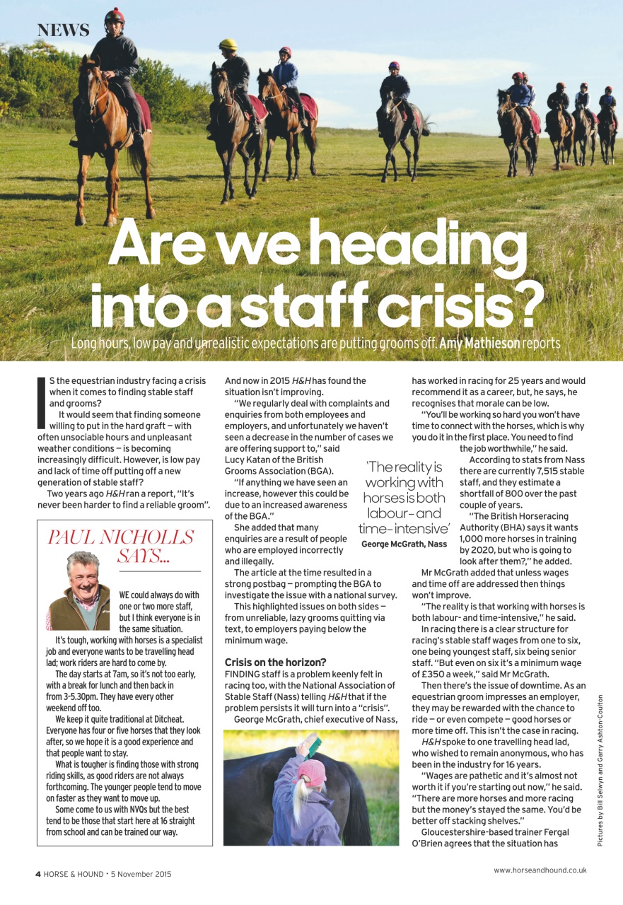 Horse & Hound Preview Pages