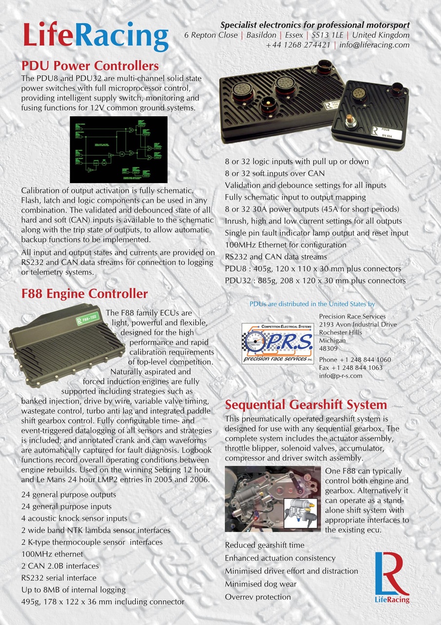 Race Engine Technology Preview Pages