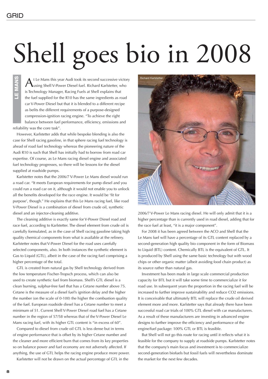 Race Engine Technology Preview Pages