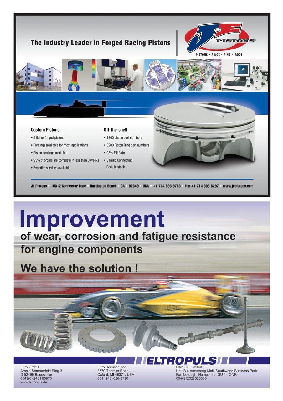 Race Engine Technology Preview Pages