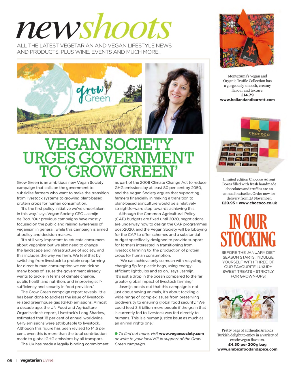 Vegetarian Living Preview Pages