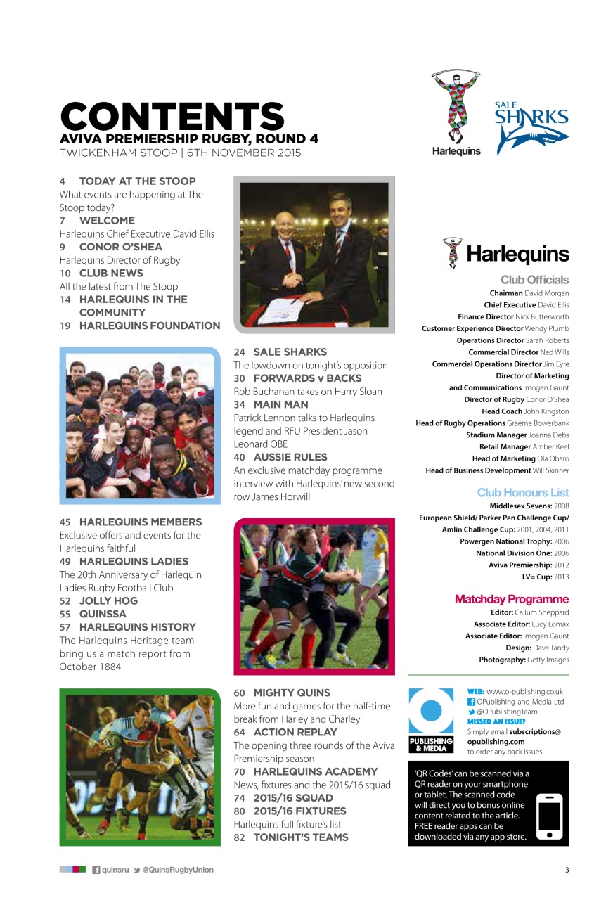 Harlequins Preview Pages