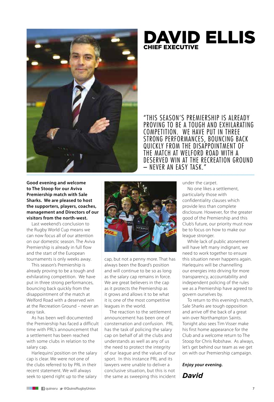 Harlequins Preview Pages