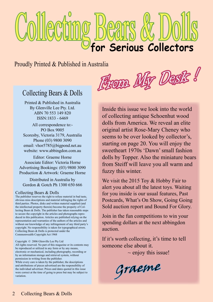 Collecting Bears And Dolls Preview Pages