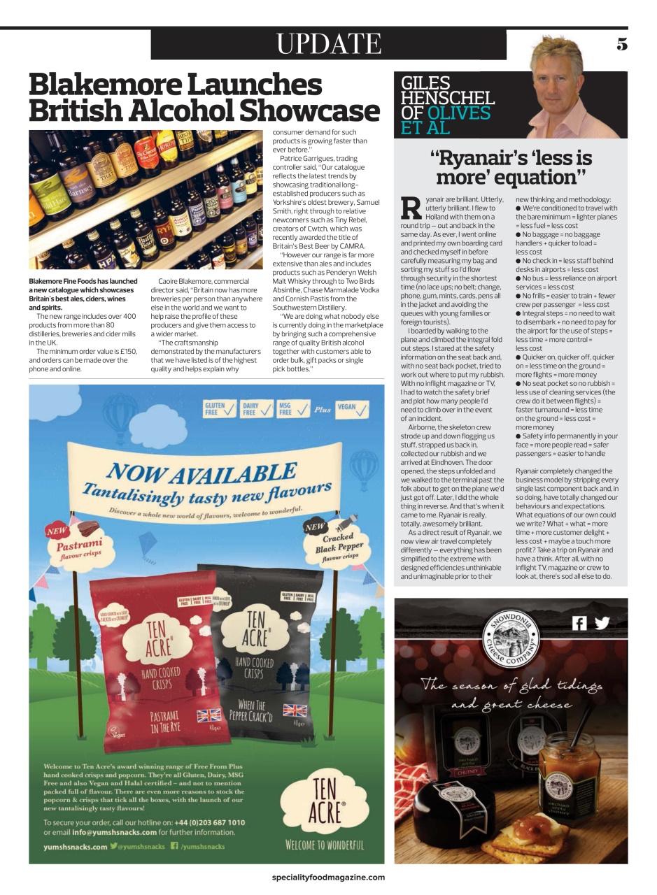 Speciality Food Preview Pages