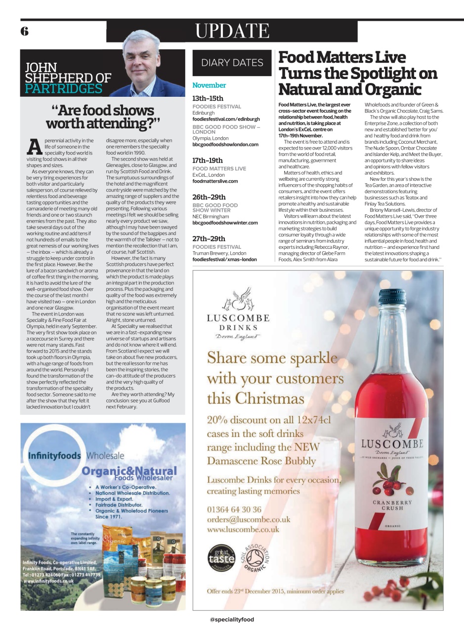 Speciality Food Preview Pages