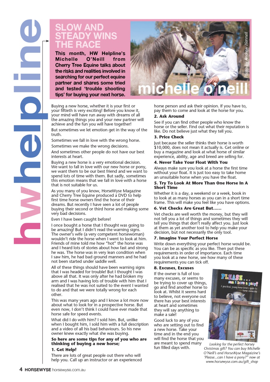 HorseWyse Magazine Preview Pages