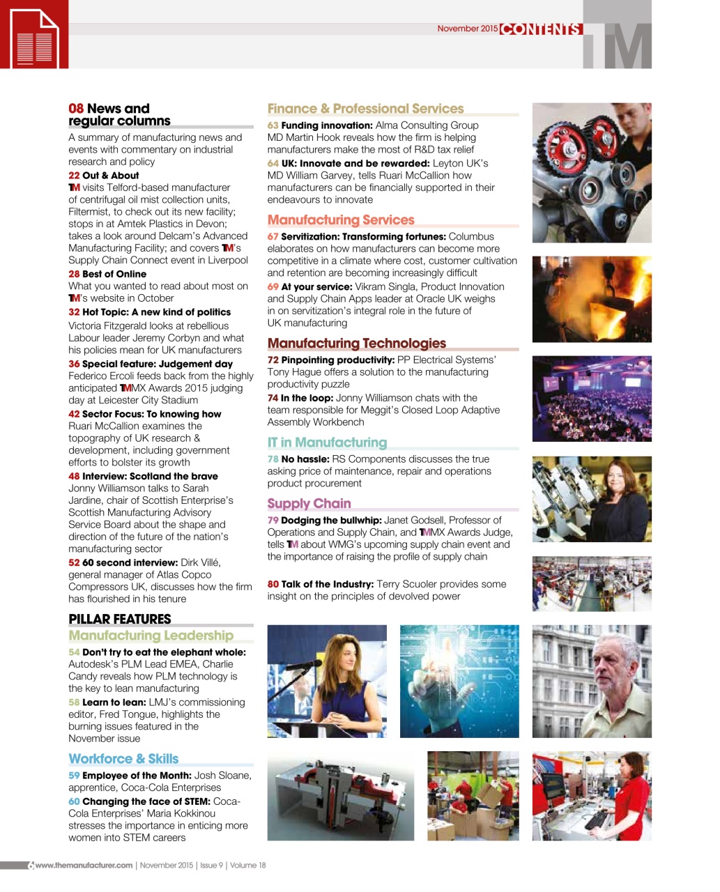 The Manufacturer Preview Pages