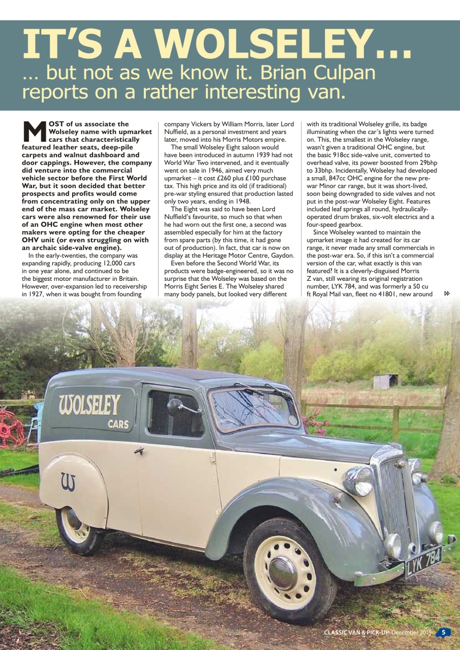 Classic Van & Pick-up Preview Pages