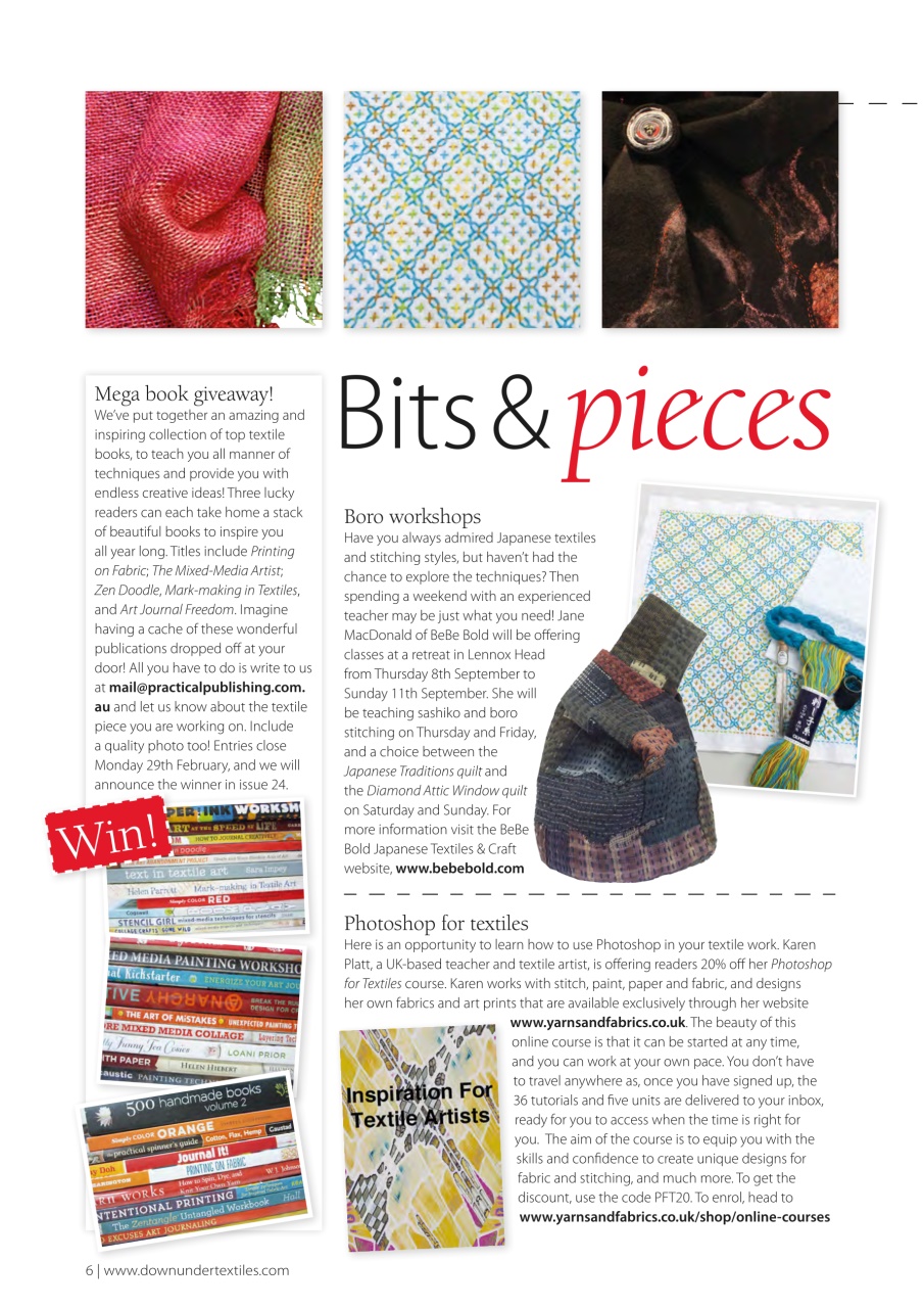 Down Under Textiles Preview Pages