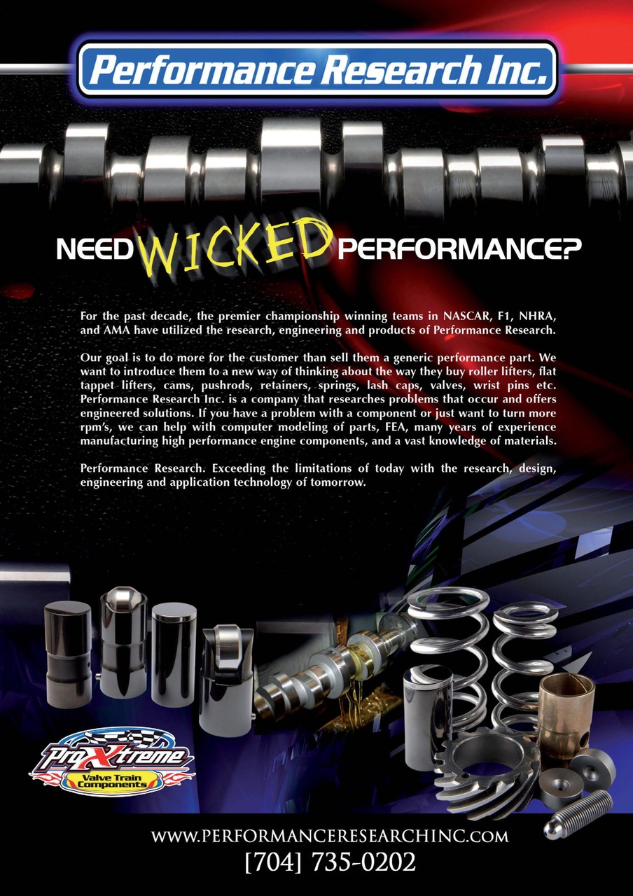 Race Engine Technology Preview Pages