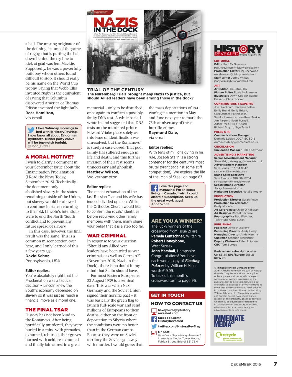 BBC History Revealed Magazine Preview Pages