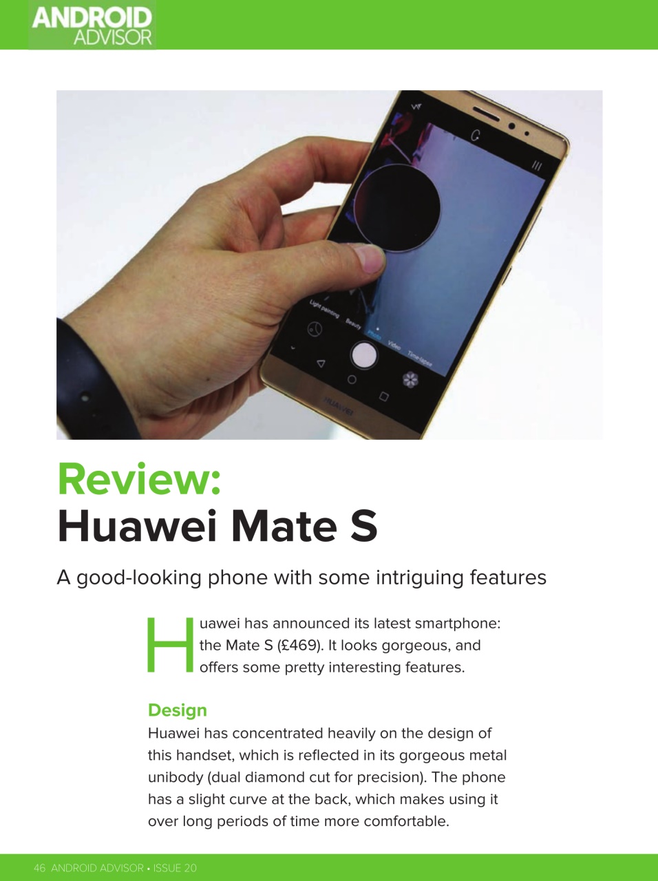 Android Advisor Preview Pages