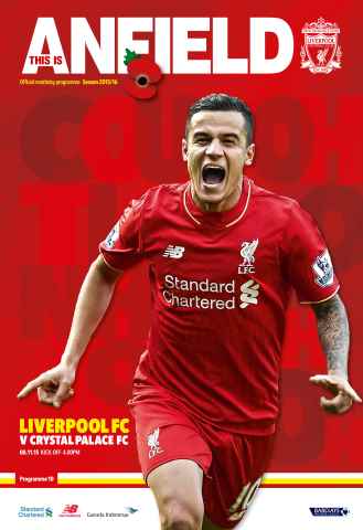 Liverpool FC Programmes issue Crystal P 201516