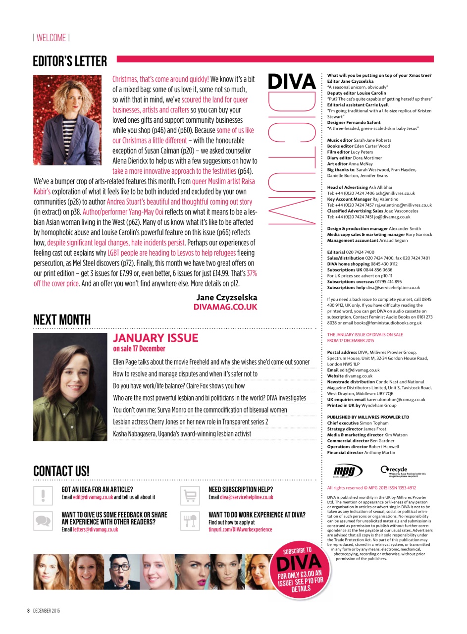 DIVA Magazine Preview Pages