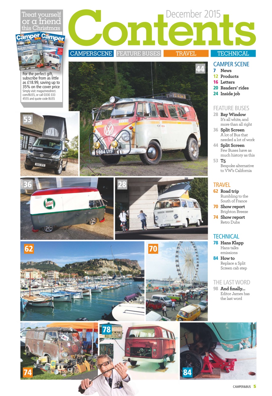 VW Camper Preview Pages