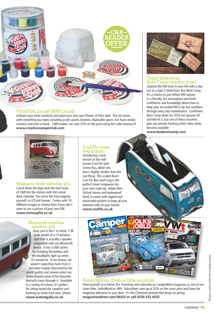 VW Camper Preview Pages