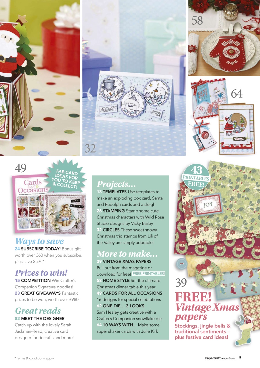 Papercraft Inspirations Preview Pages