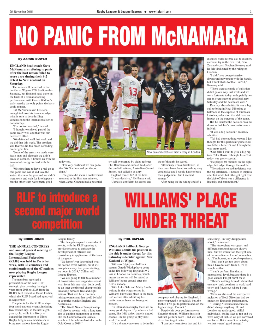 League Express Preview Pages