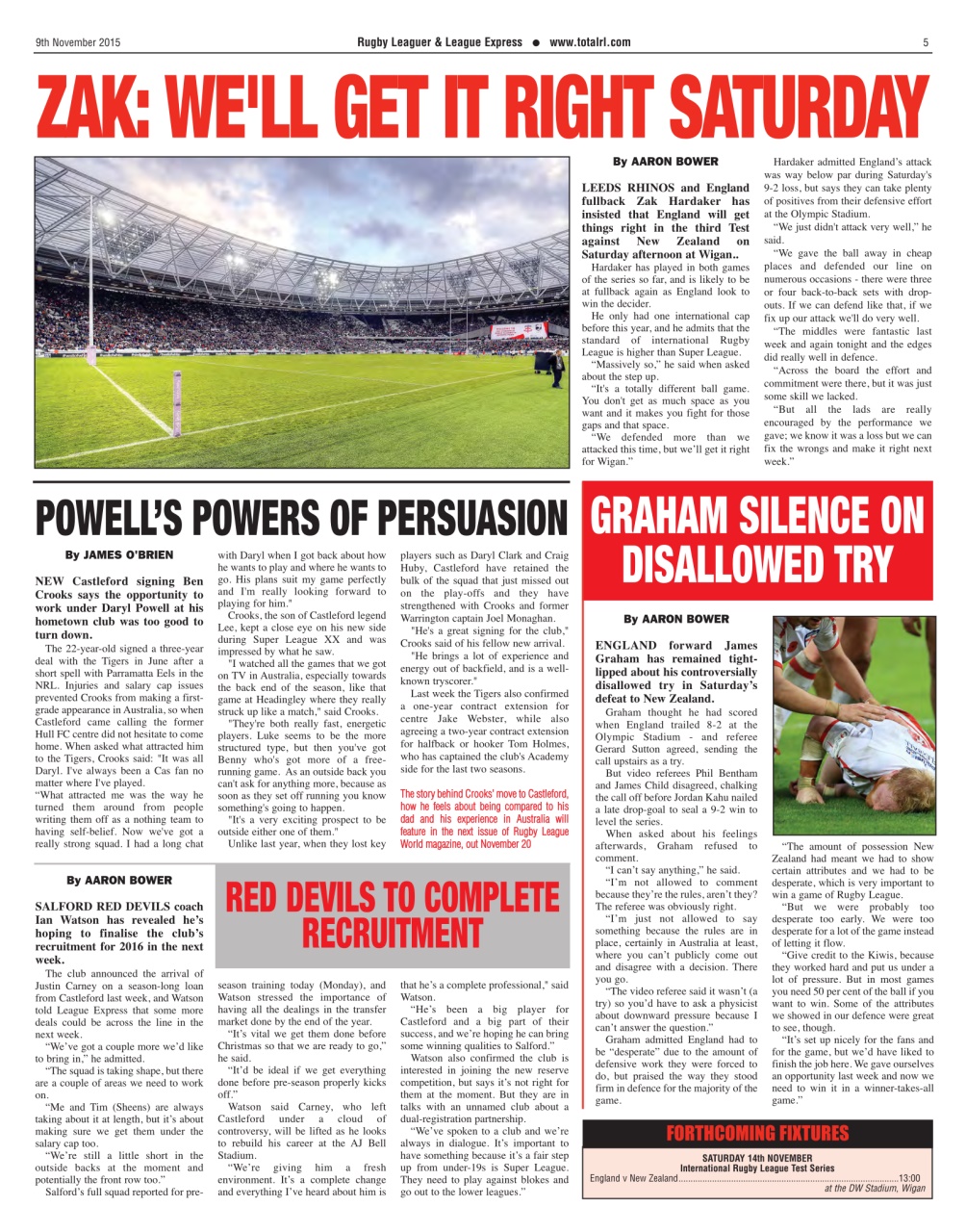 League Express Preview Pages