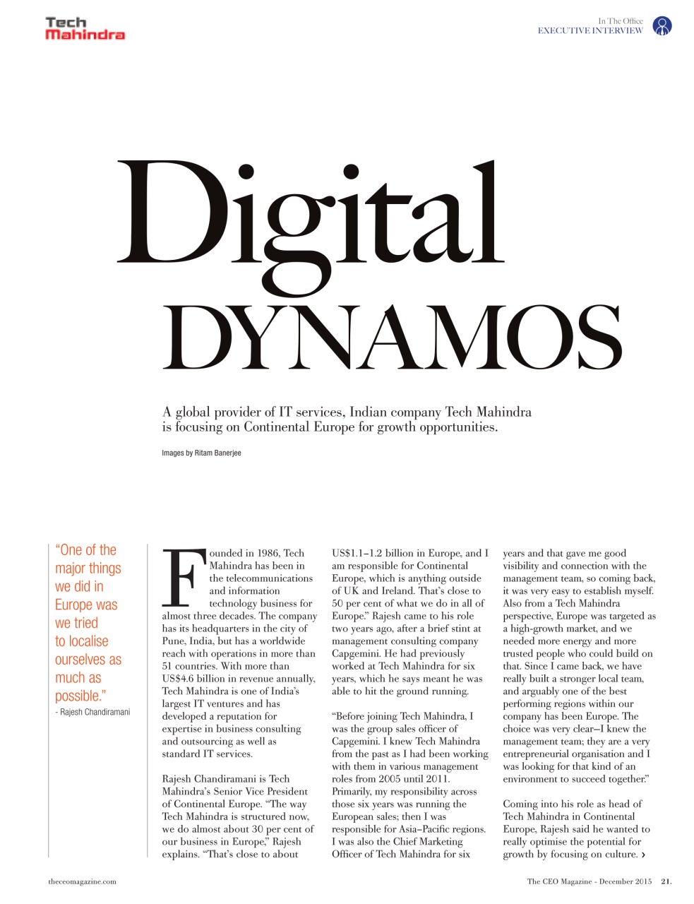 The CEO Magazine EMEA Preview Pages