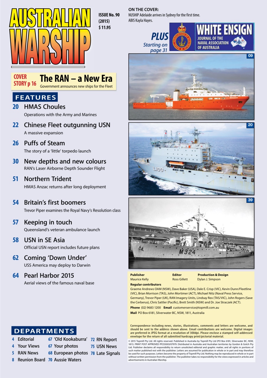 Australian Warship Preview Pages