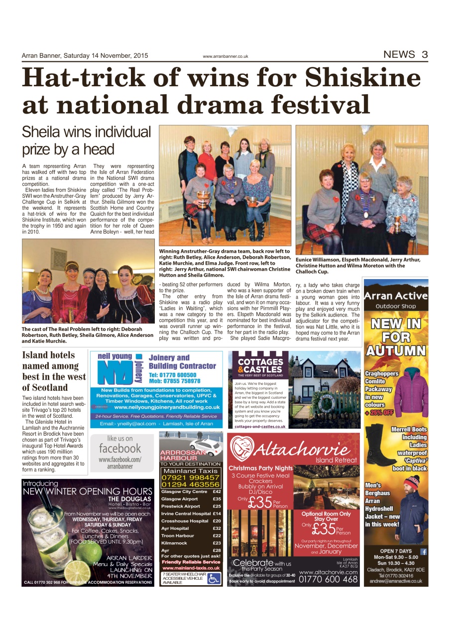 Arran Banner Preview Pages