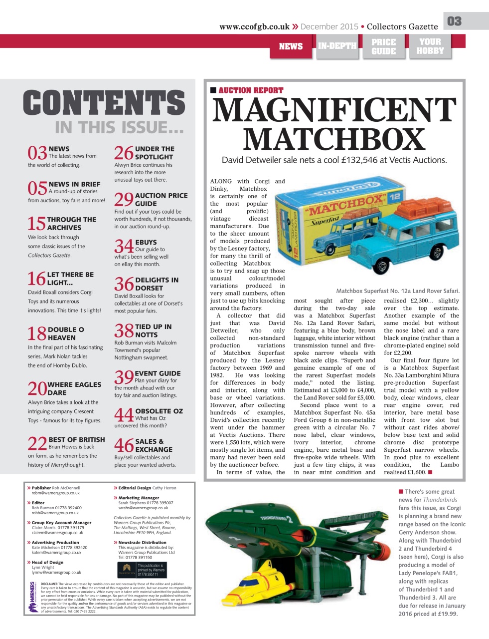 Collectors Gazette Preview Pages