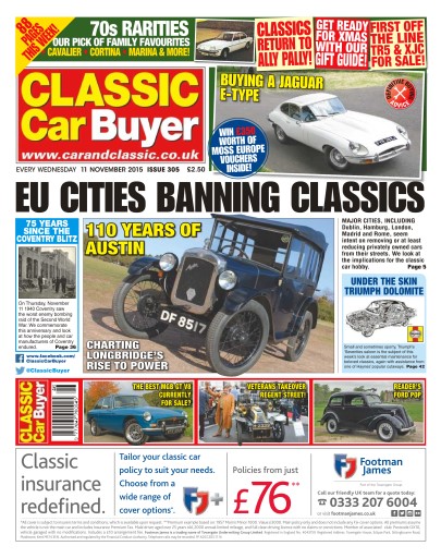 Classic Car Buyer issue 