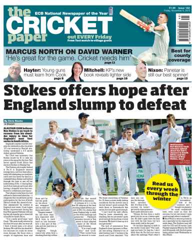 The Cricket Paper issue 6th November 2015