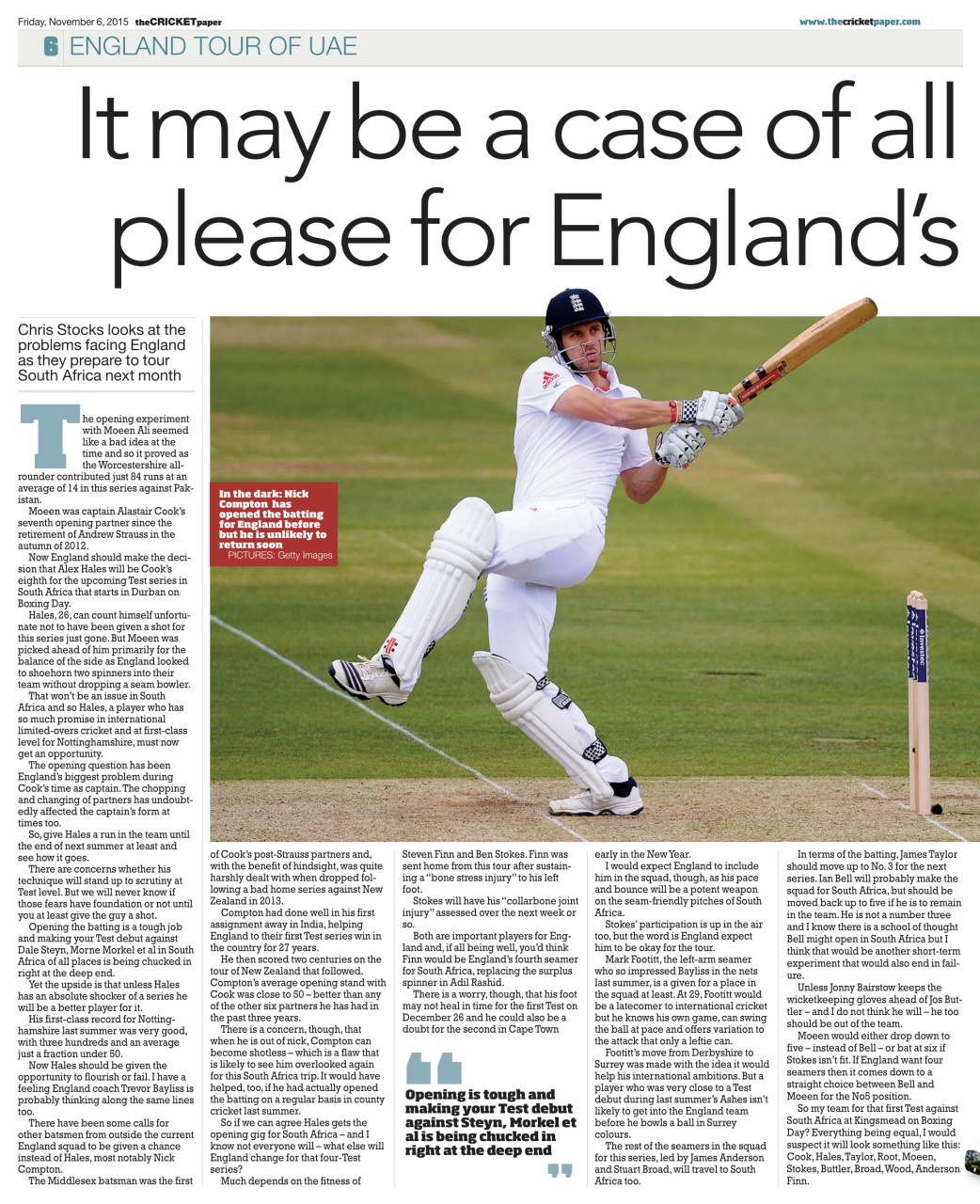 The Cricket Paper Preview Pages