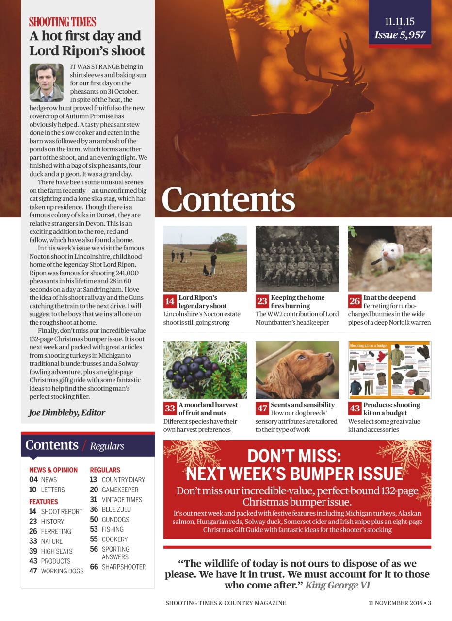 Shooting Times & Country Preview Pages