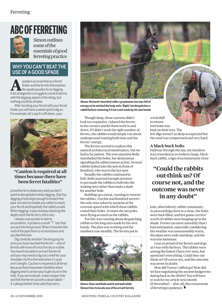 Shooting Times & Country Preview Pages