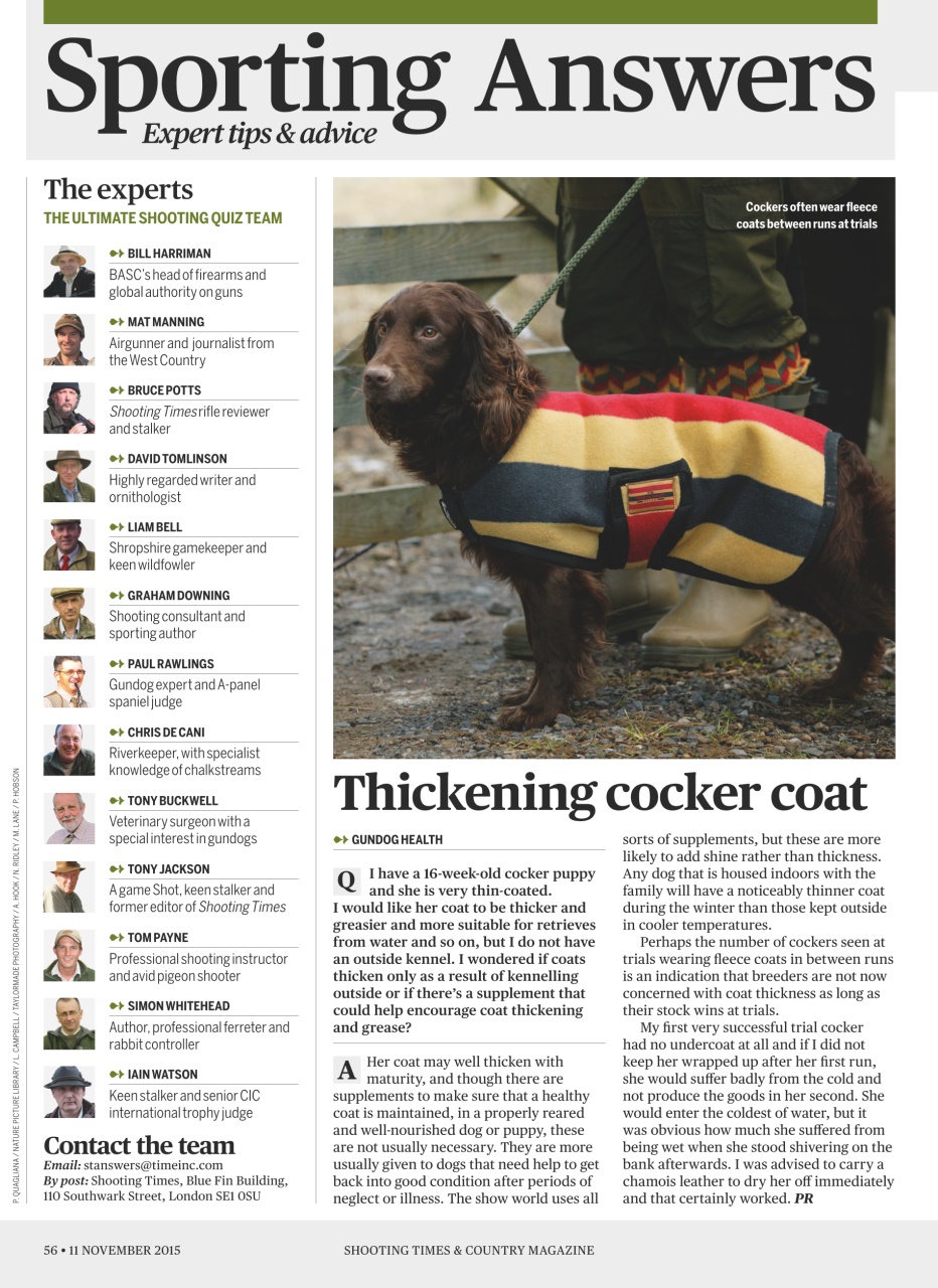 Shooting Times & Country Preview Pages