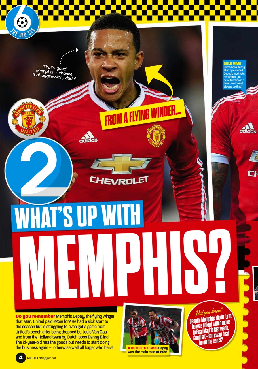 Match of the Day Preview Pages