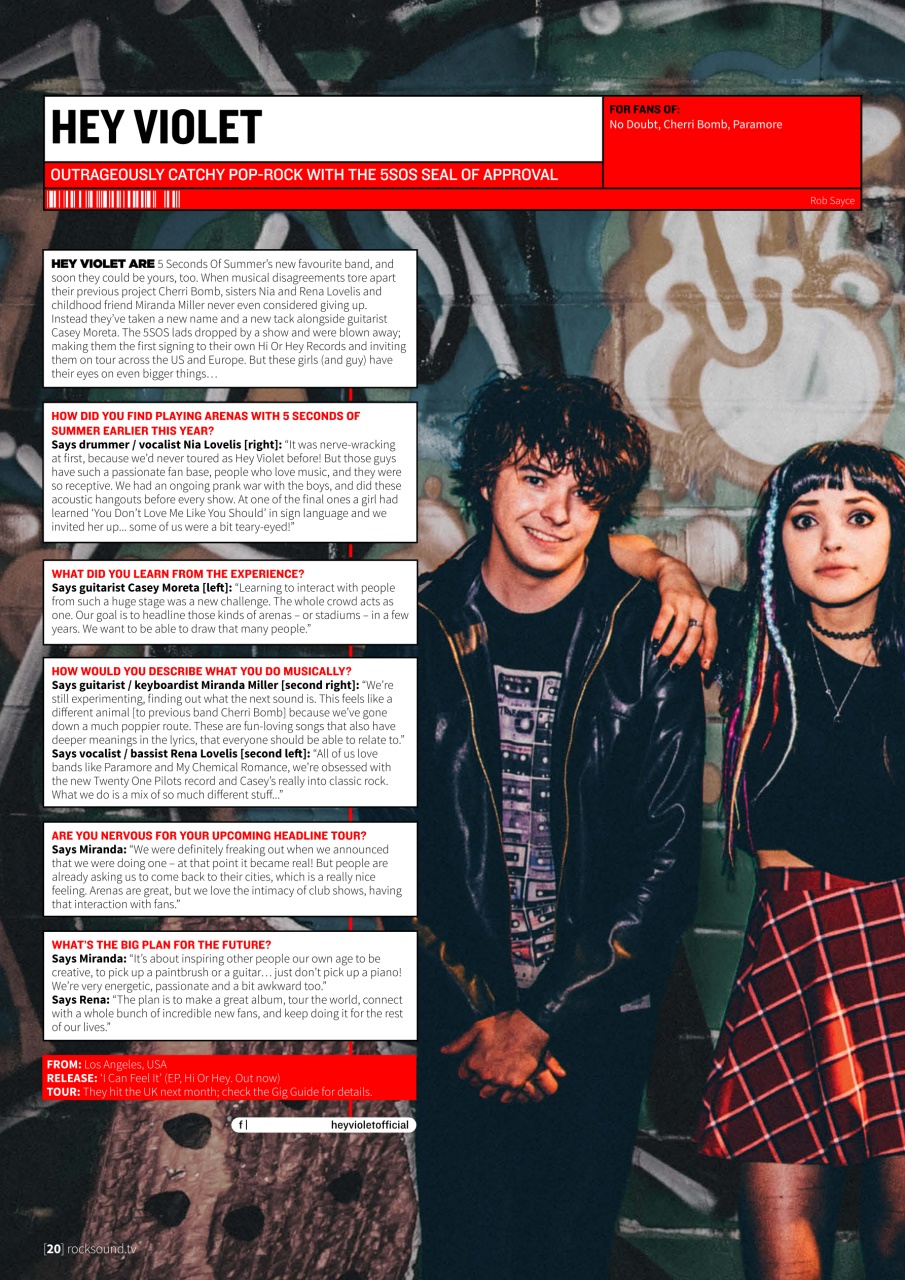 Rock Sound Magazine Preview Pages