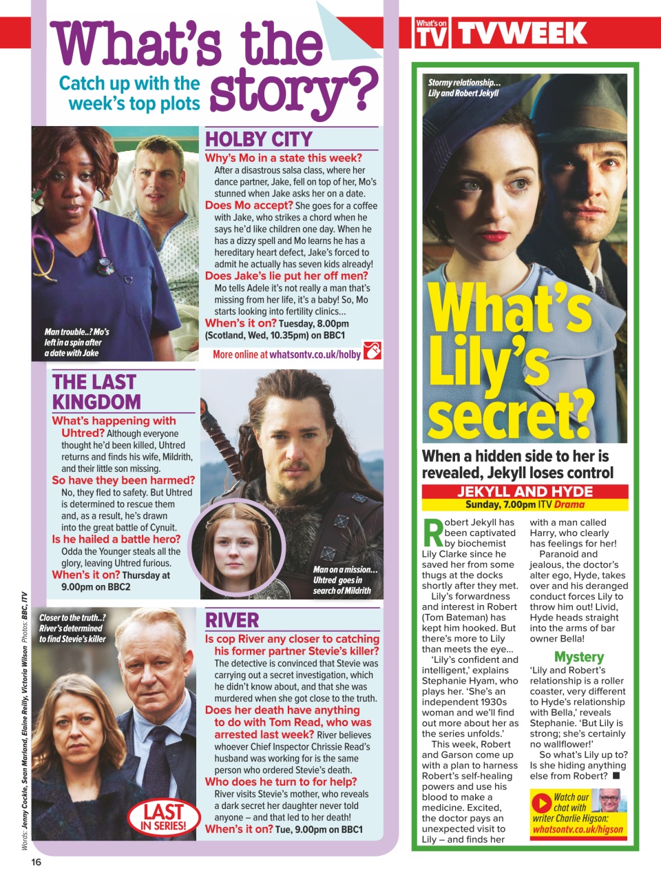 What's on TV Preview Pages