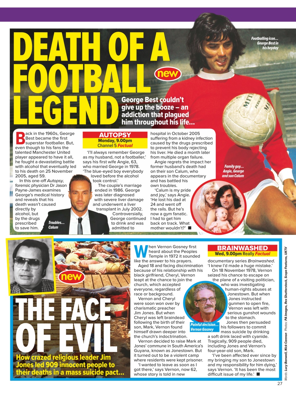 What's on TV Preview Pages