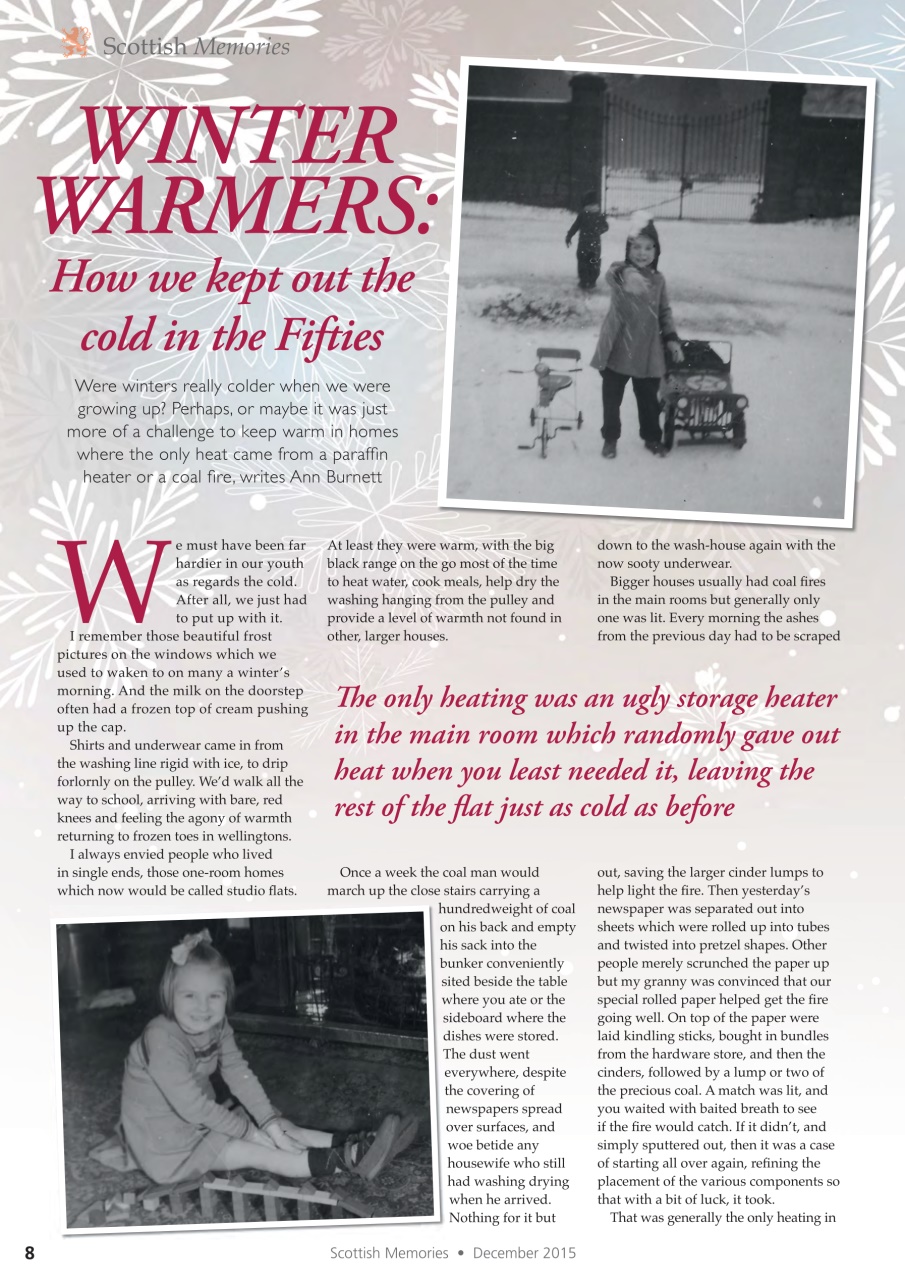 Scottish Memories Preview Pages