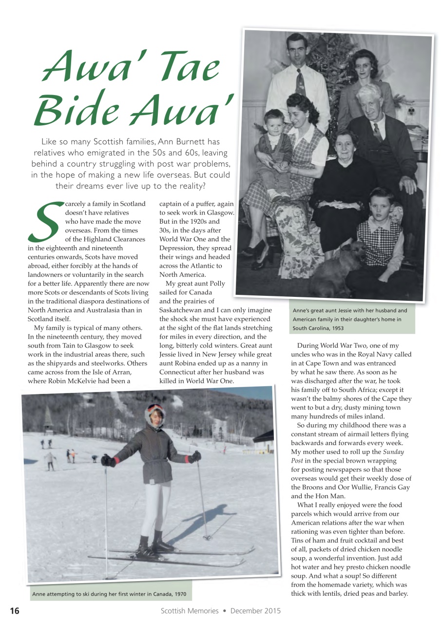 Scottish Memories Preview Pages