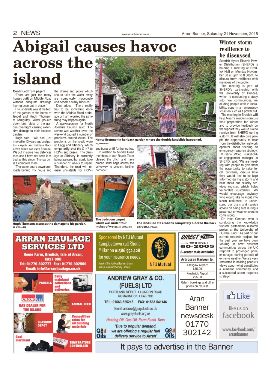 Arran Banner Preview Pages