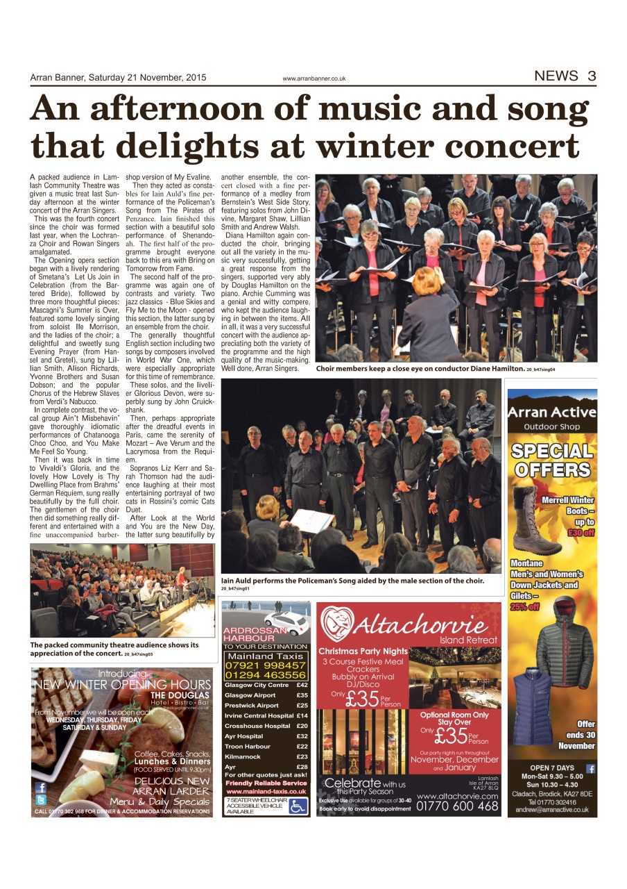 Arran Banner Preview Pages