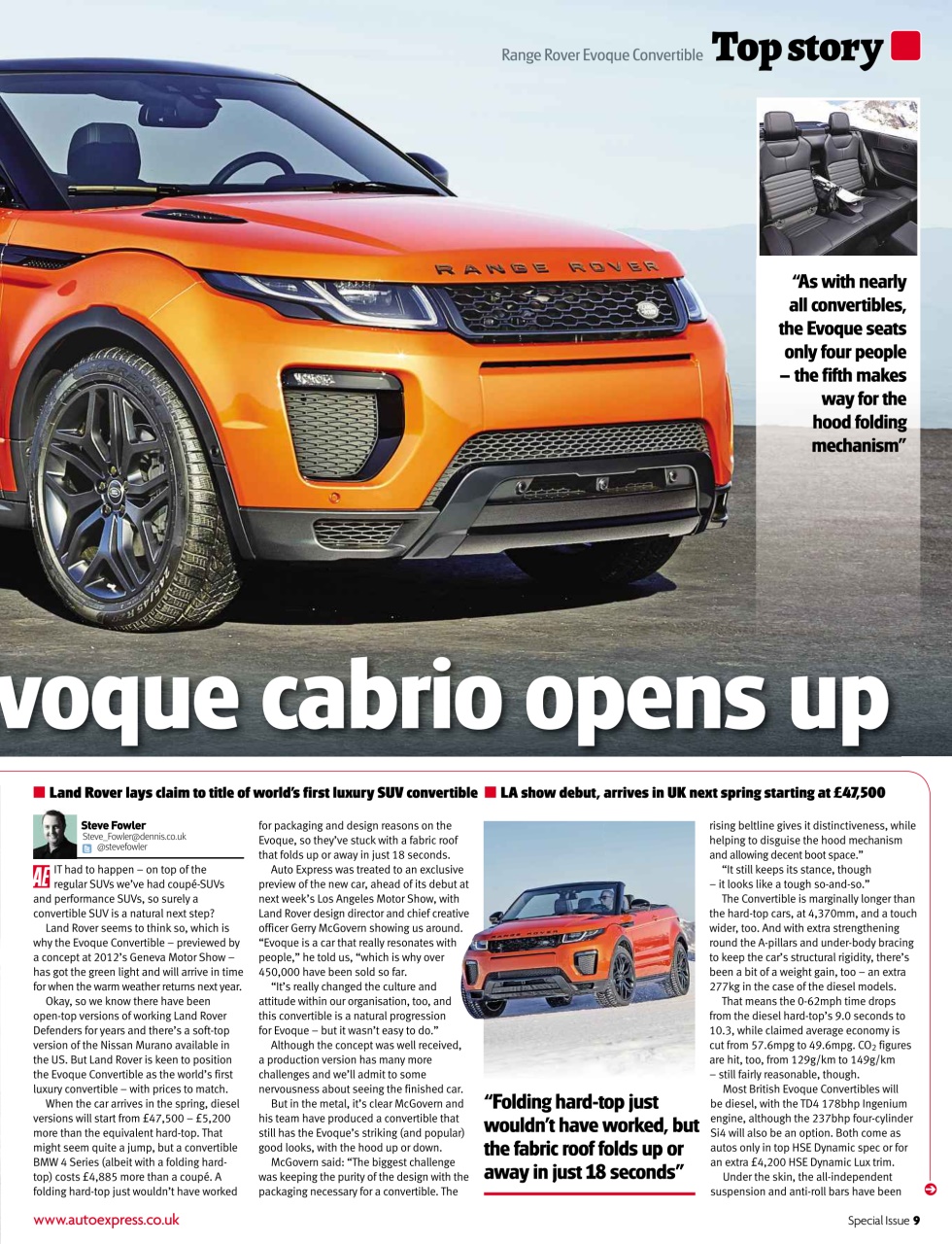 Auto Express Preview Pages