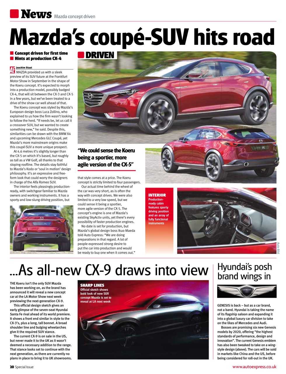 Auto Express Preview Pages