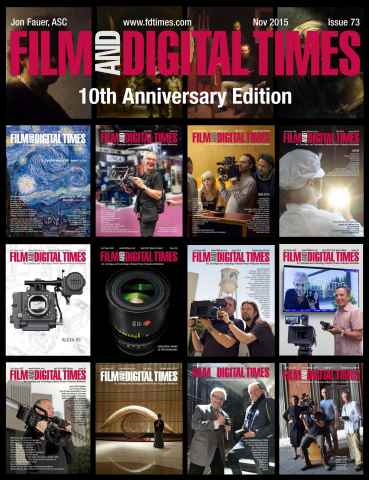 Film and Digital Times issue Nov 2015 - Issue 73