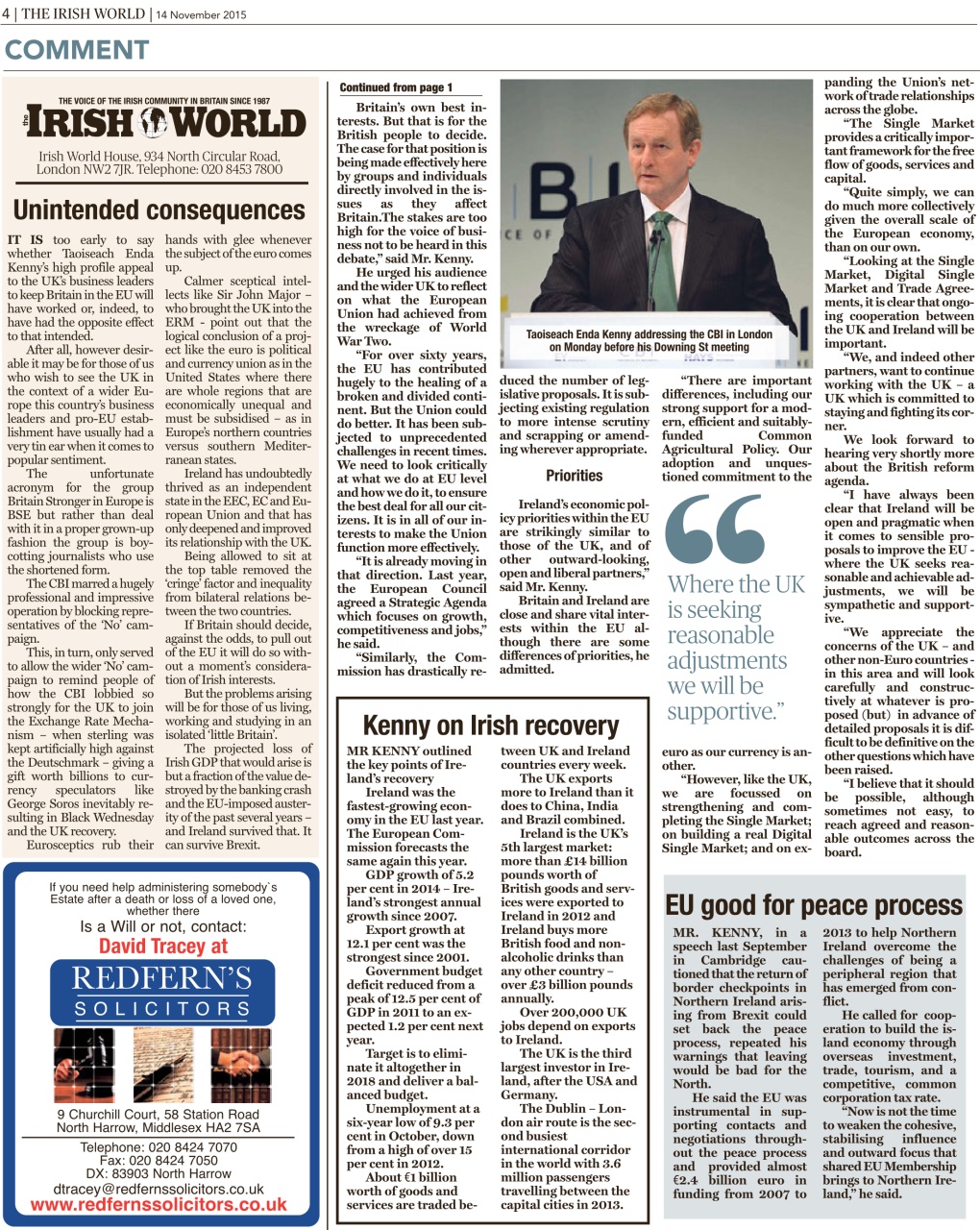 Irish World Preview Pages