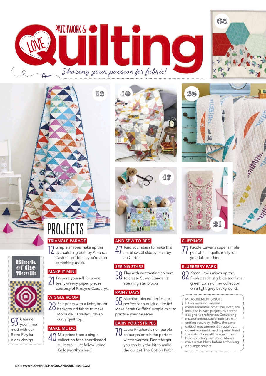 Love Patchwork & Quilting Preview Pages