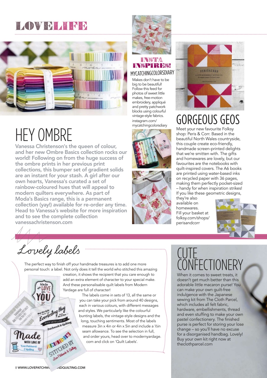 Love Patchwork & Quilting Preview Pages
