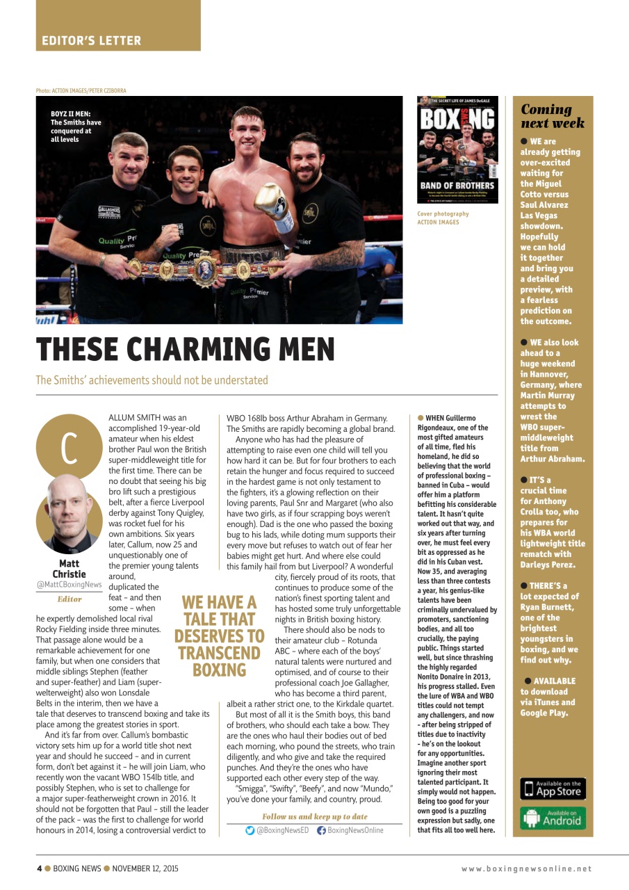 Boxing News Preview Pages